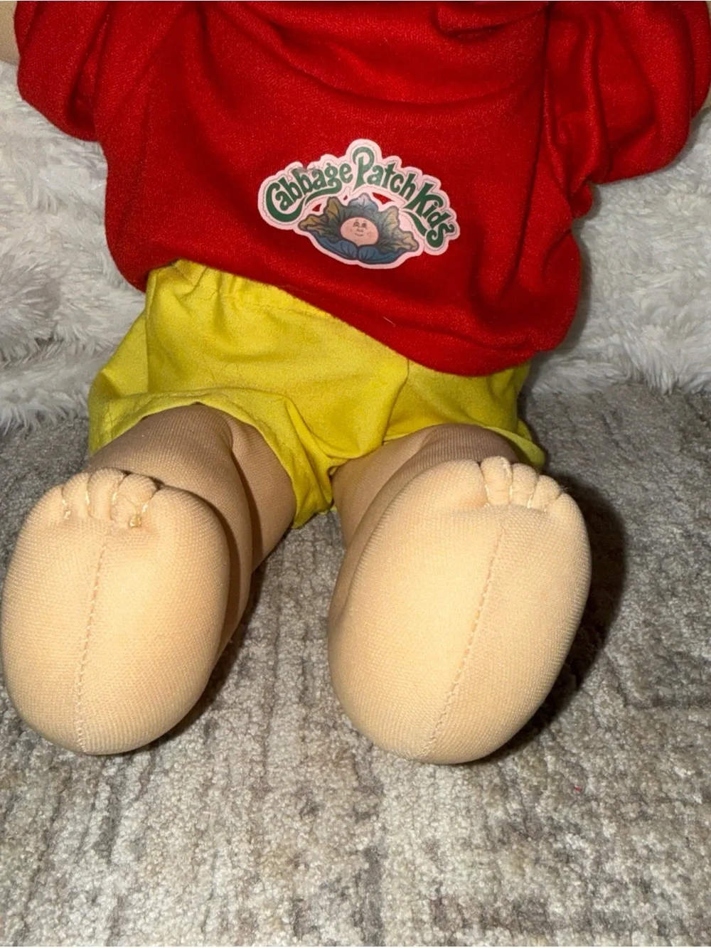 Cabbage Patch Kids vintage boy shirt blonde hair vintage clothes